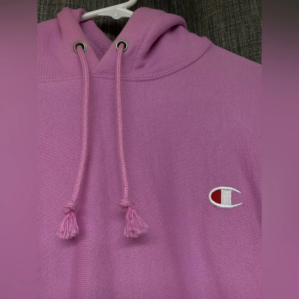 Champion ‘Women's Reverse-Weave Fleece Hoodie in Paper Orchid’ Large (L) - Picture 4 of 7